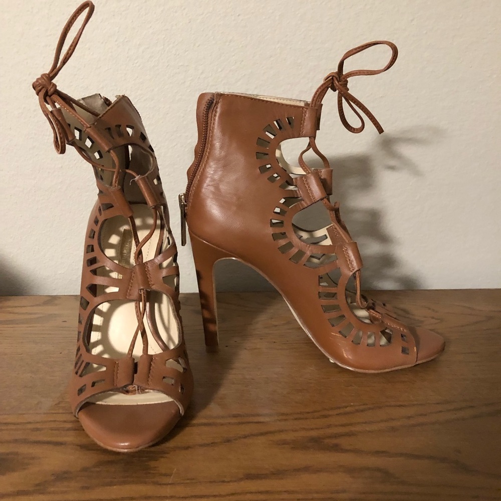 BCBGeneration size 4 open toe heels. Never worn.